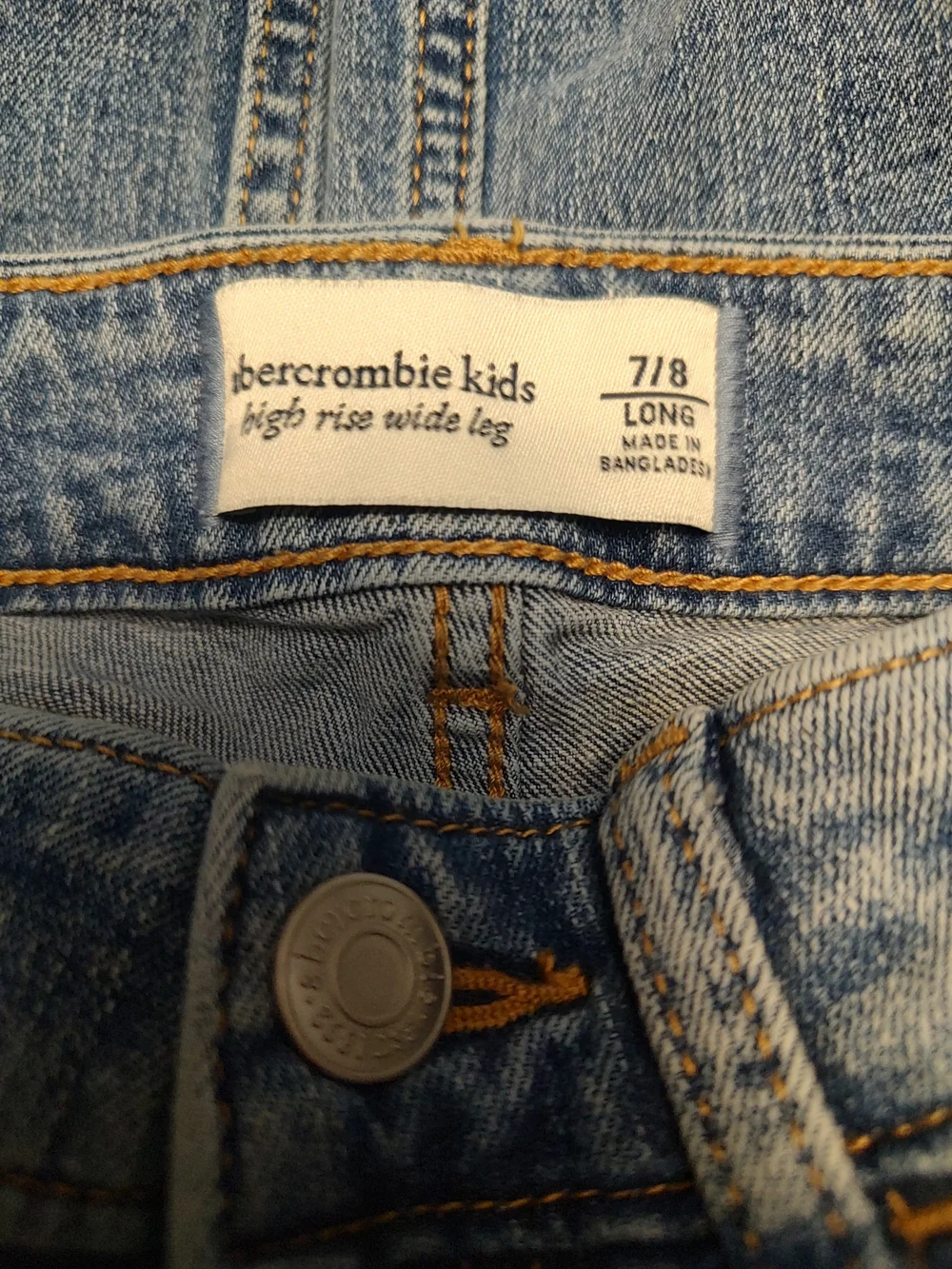 abercrombie kids High Rise Wide Leg Jean